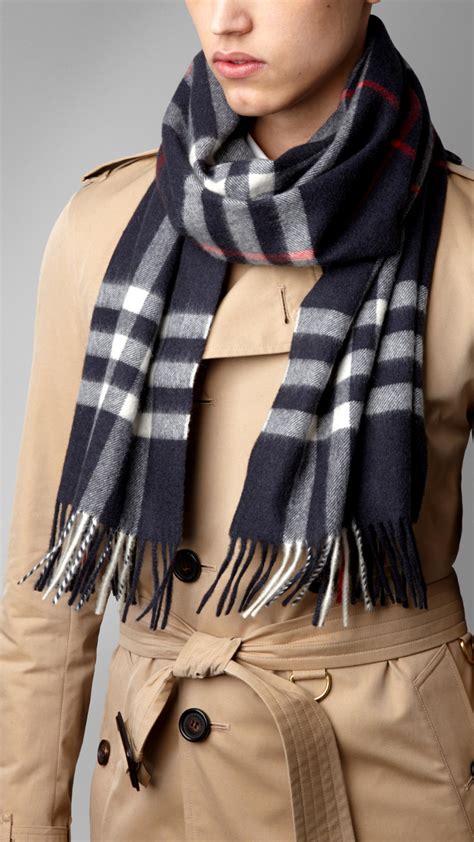 blue and grey burberry scarf men|Burberry 100 cashmere scarf.